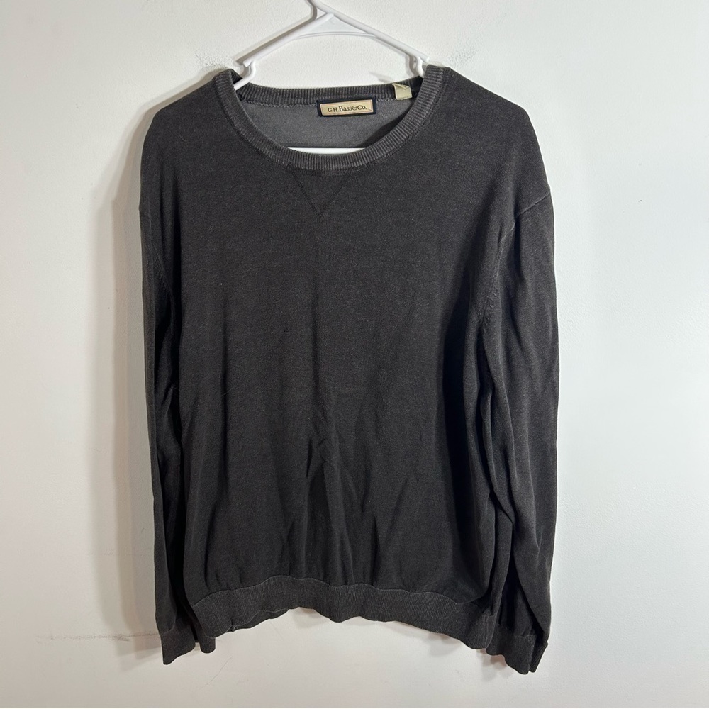 GH Bass Co Gray Sweater Crewneck XL
